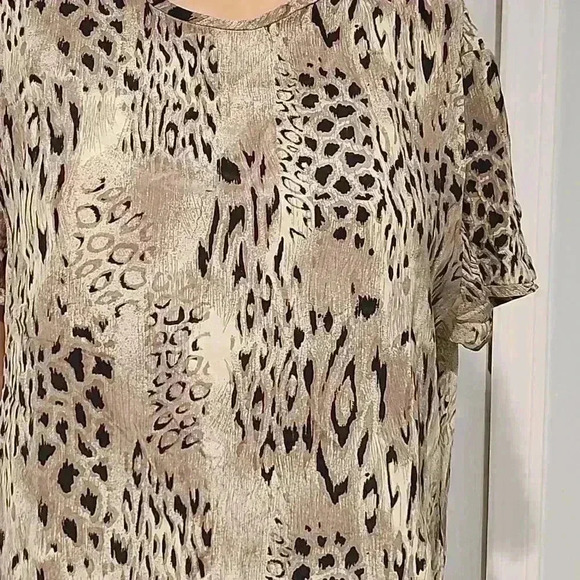 Vintage silk leopard blouse - Picture 2 of 7